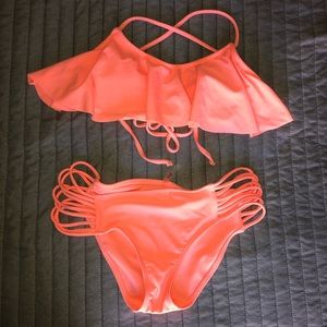 ✨sale✨ Coral Retro 80’s Bikini